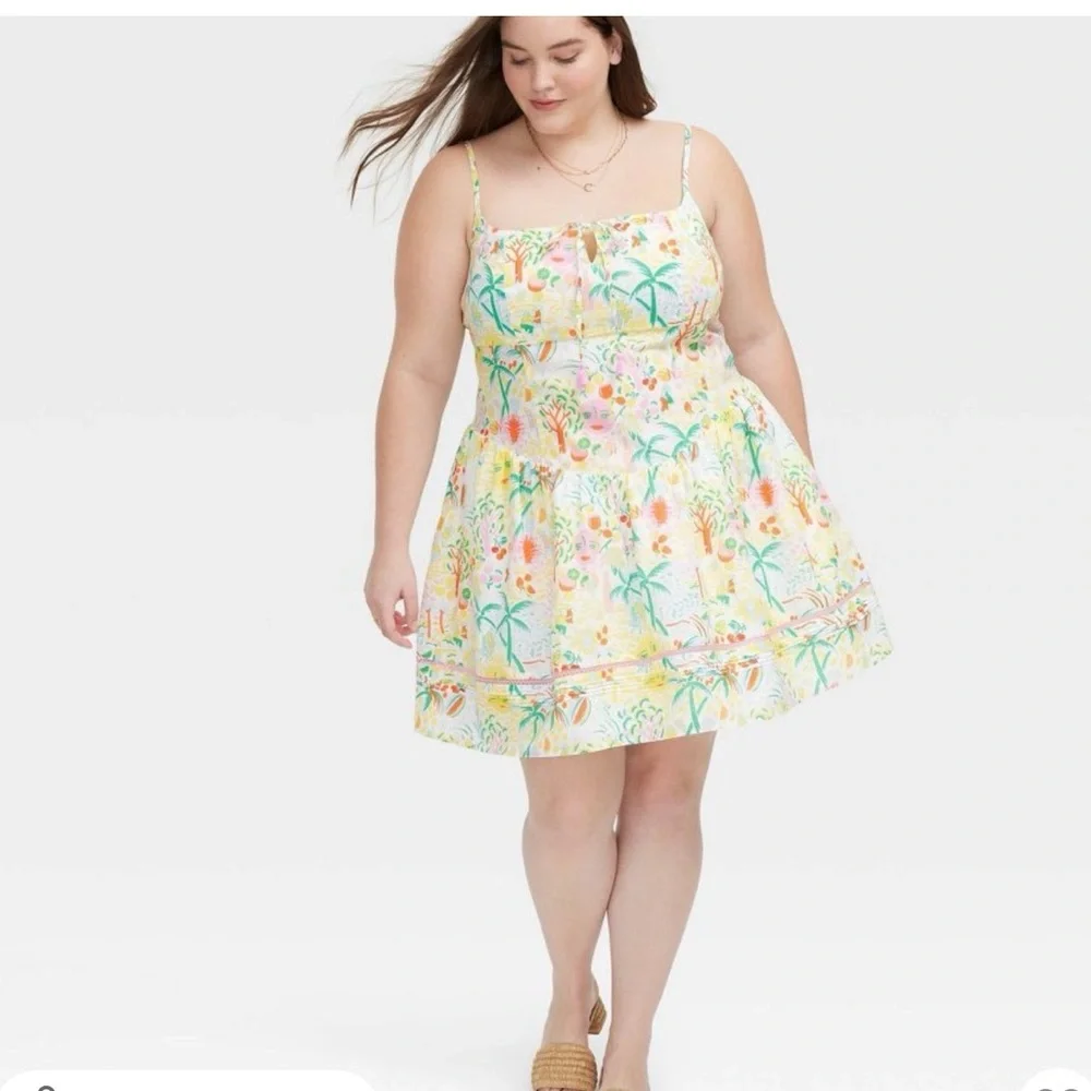 Roller Rabbit X Target Vacation Drop Waist Women’s Dress XL NWT - Picture 1 of 7